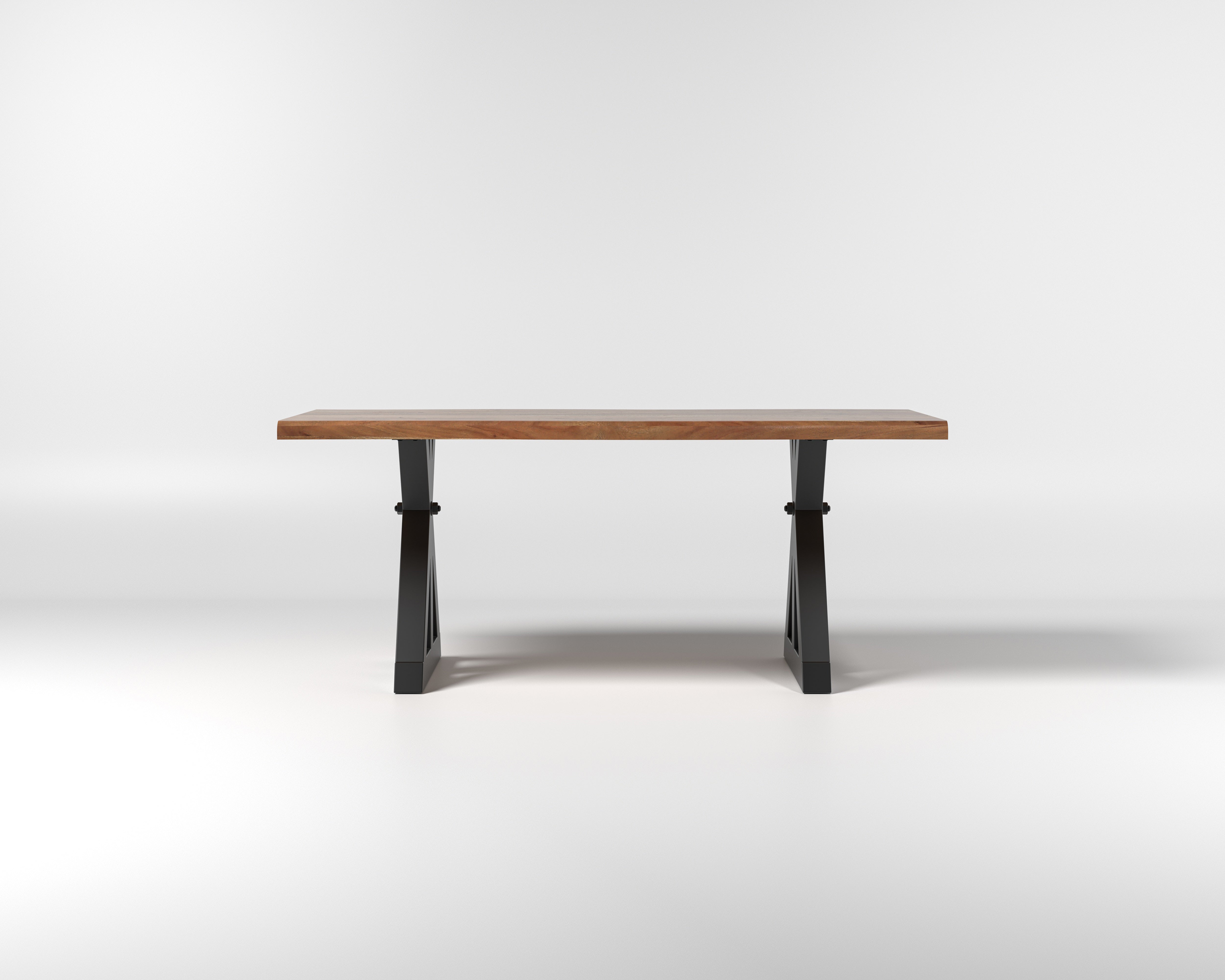 Nathan 72" Live Edge Dining Table - Honeycomb