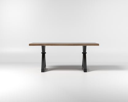 Nathan 72" Live Edge Dining Table - Woodland
