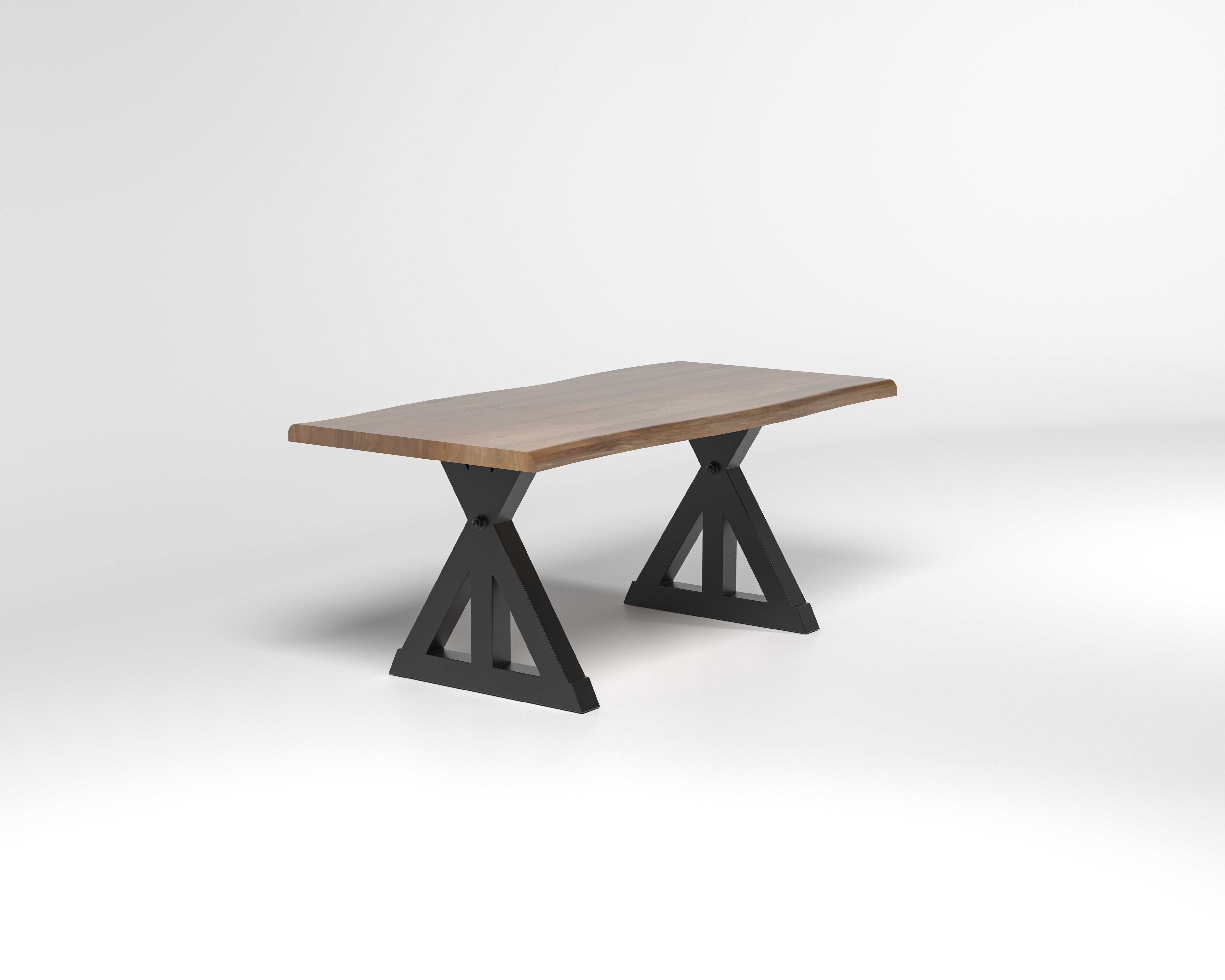 Nathan 72" Live Edge Dining Table - Woodland