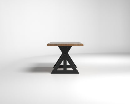Nathan 72" Live Edge Dining Table - Woodland
