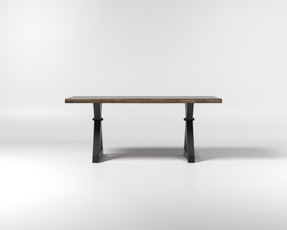 Nathan Acacia 72" Live Edge Dining Table - Tempest