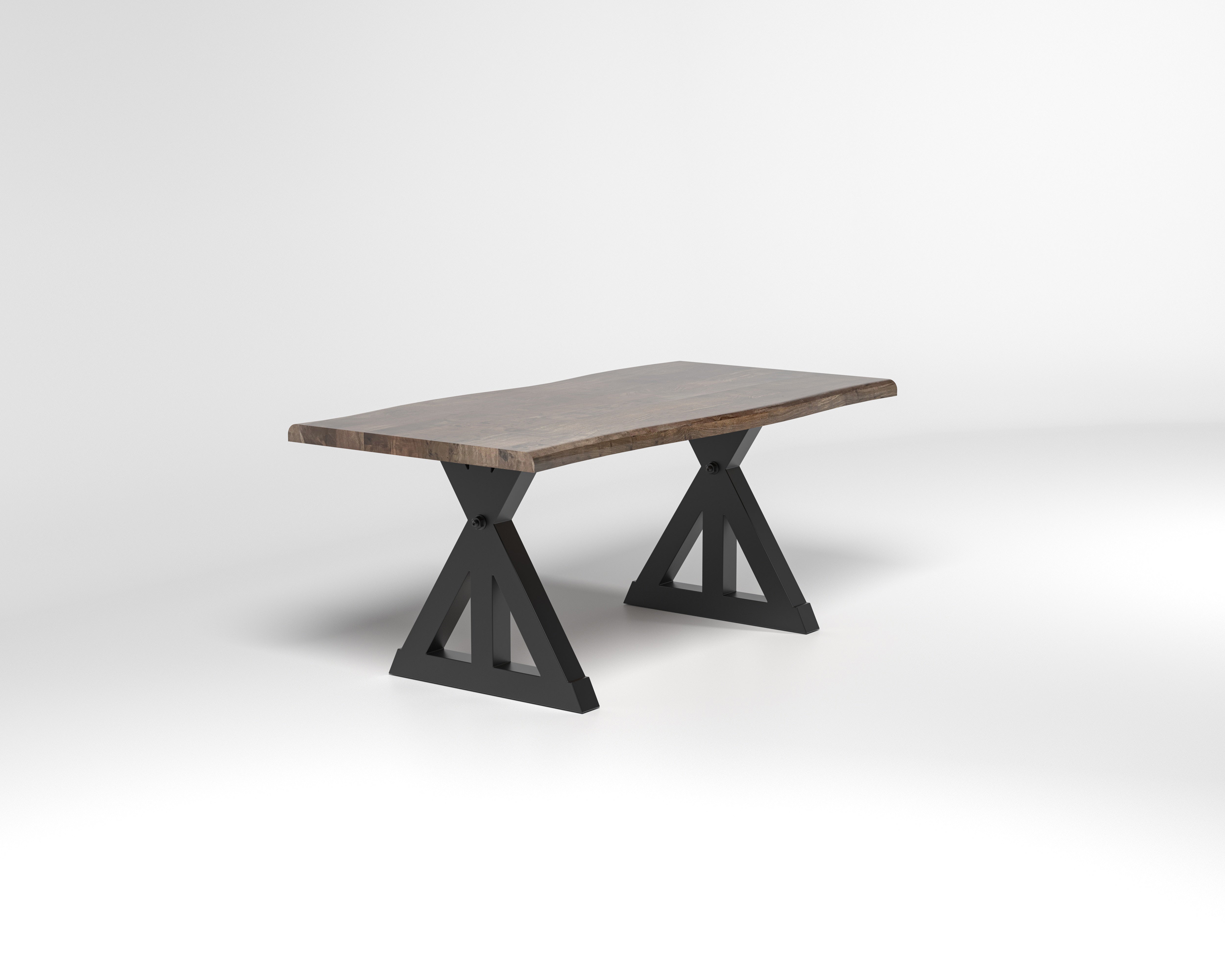 Nathan Acacia 72" Live Edge Dining Table - Tempest