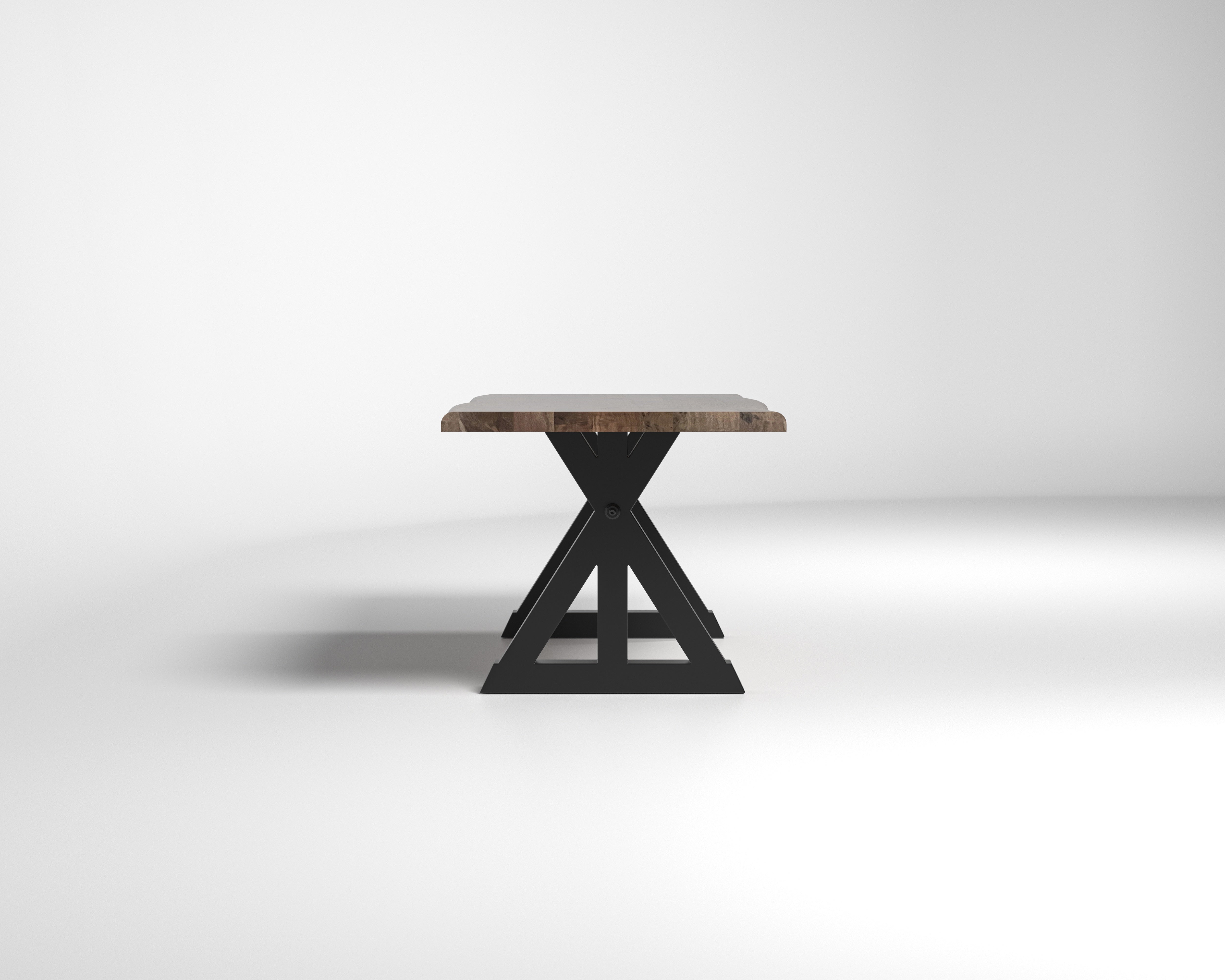 Nathan Acacia 72" Live Edge Dining Table - Tempest