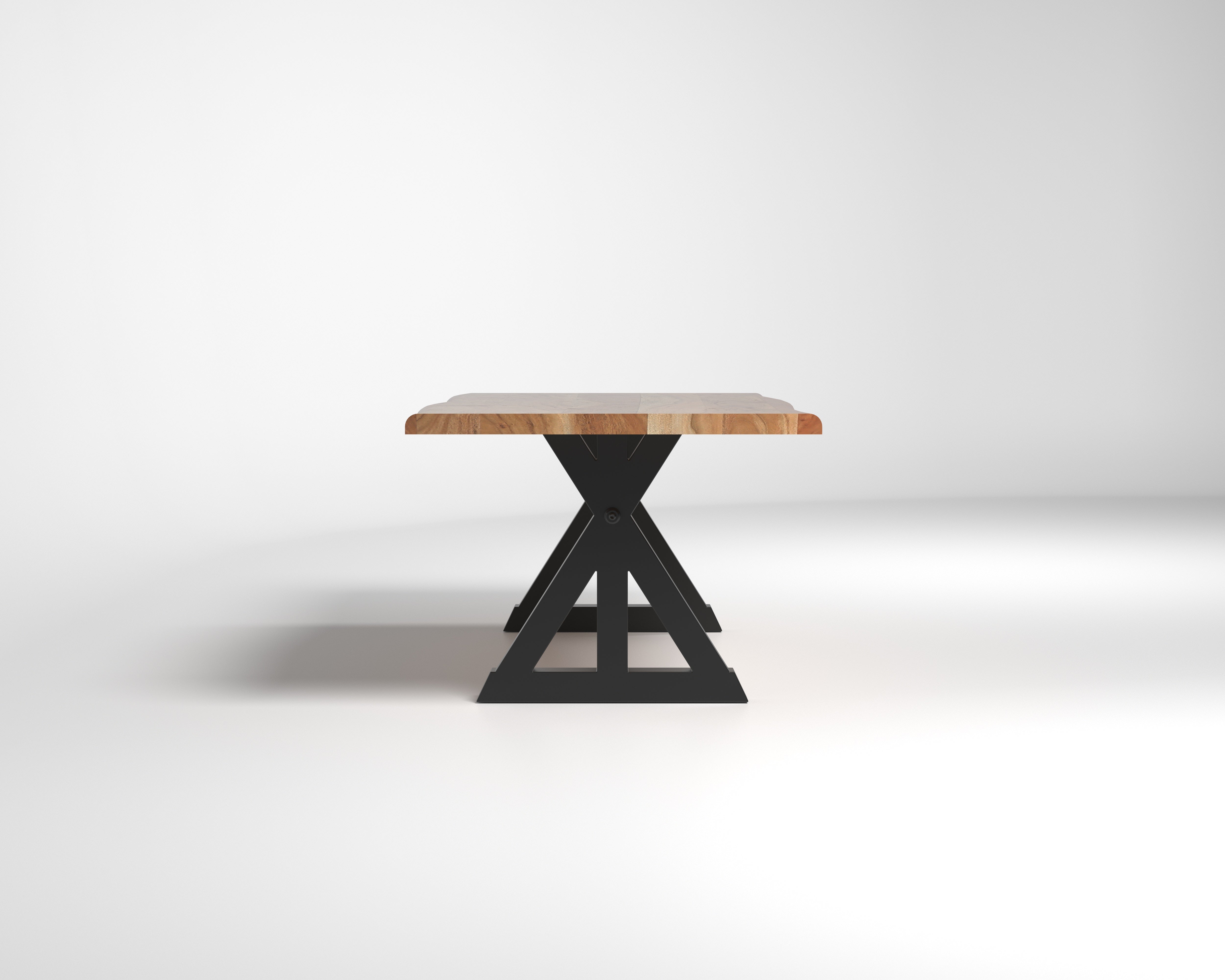 Nathan 84" Live Edge Dining Table - Honeycomb