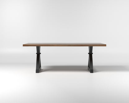 Nathan 84" Live Edge Dining Table - Woodland