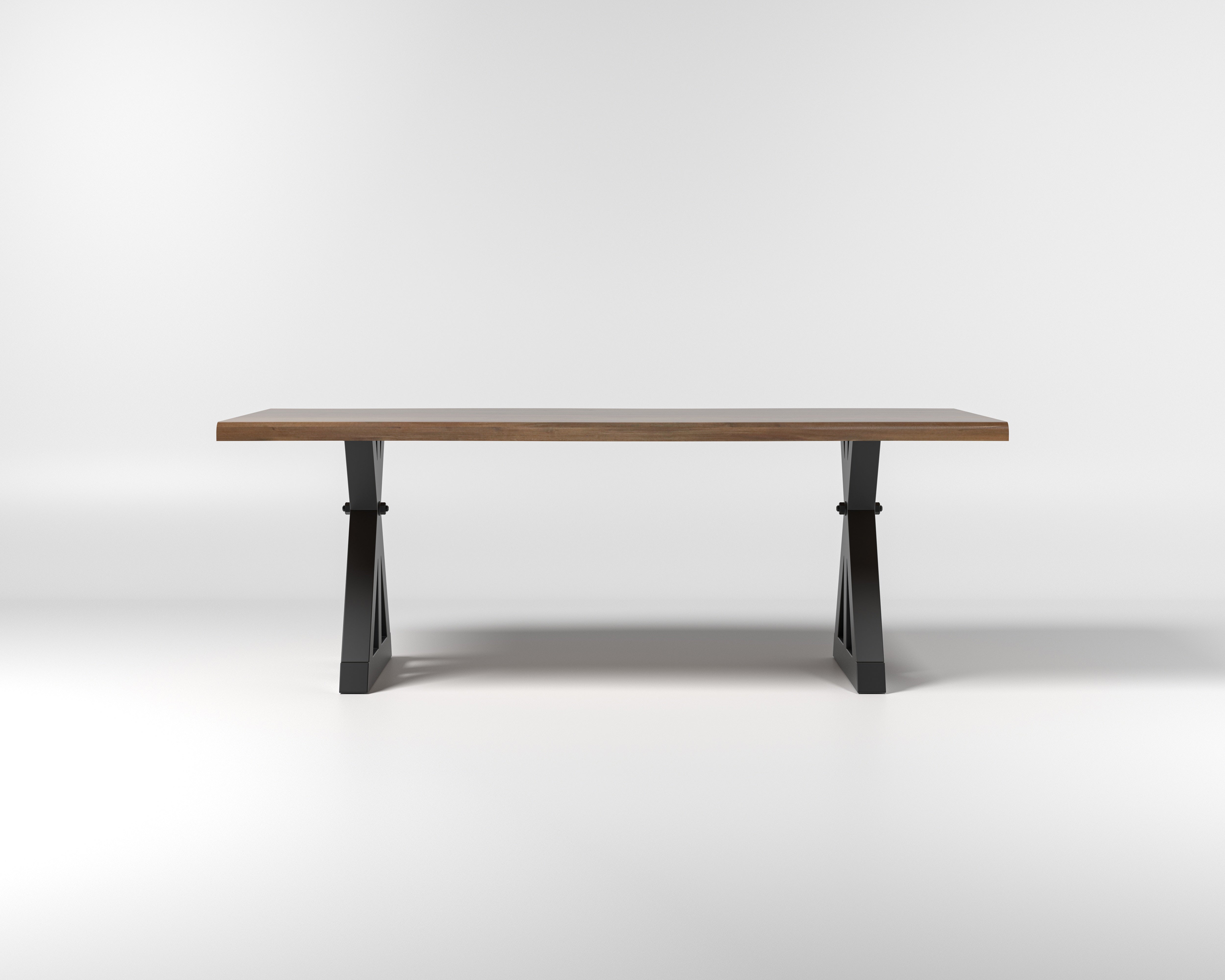 Nathan 84" Live Edge Dining Table - Woodland