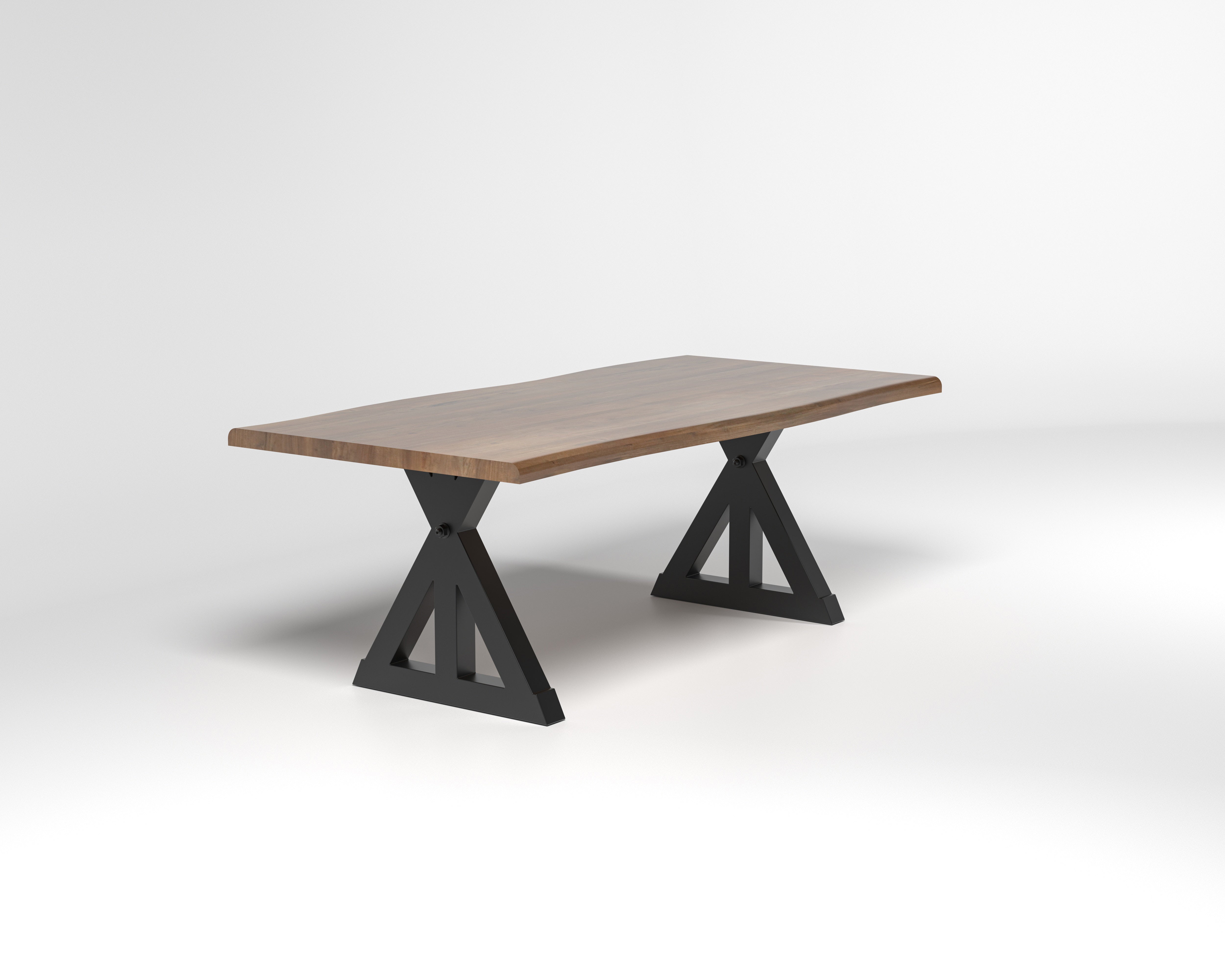 Nathan 84" Live Edge Dining Table - Woodland