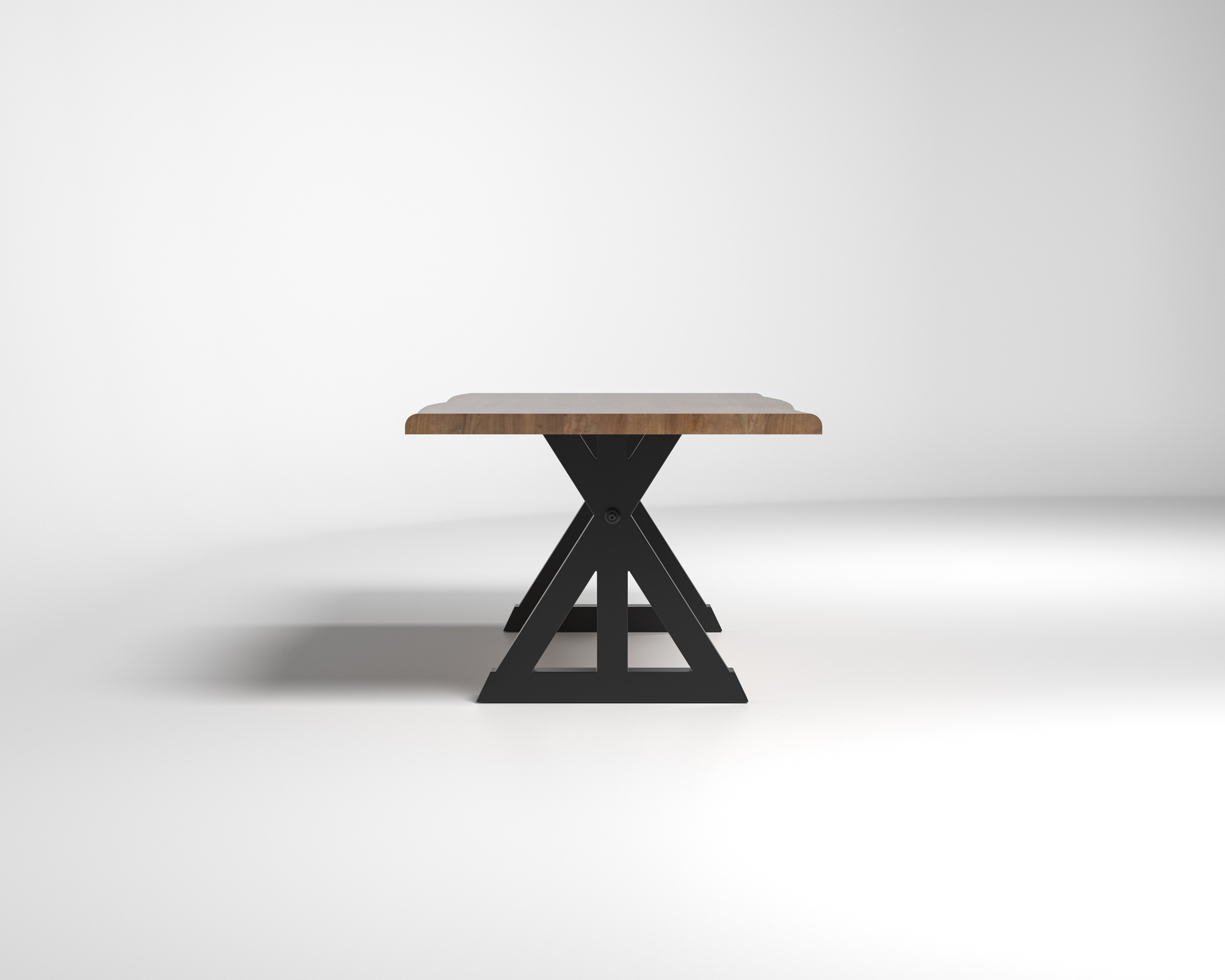 Nathan 84" Live Edge Dining Table - Woodland