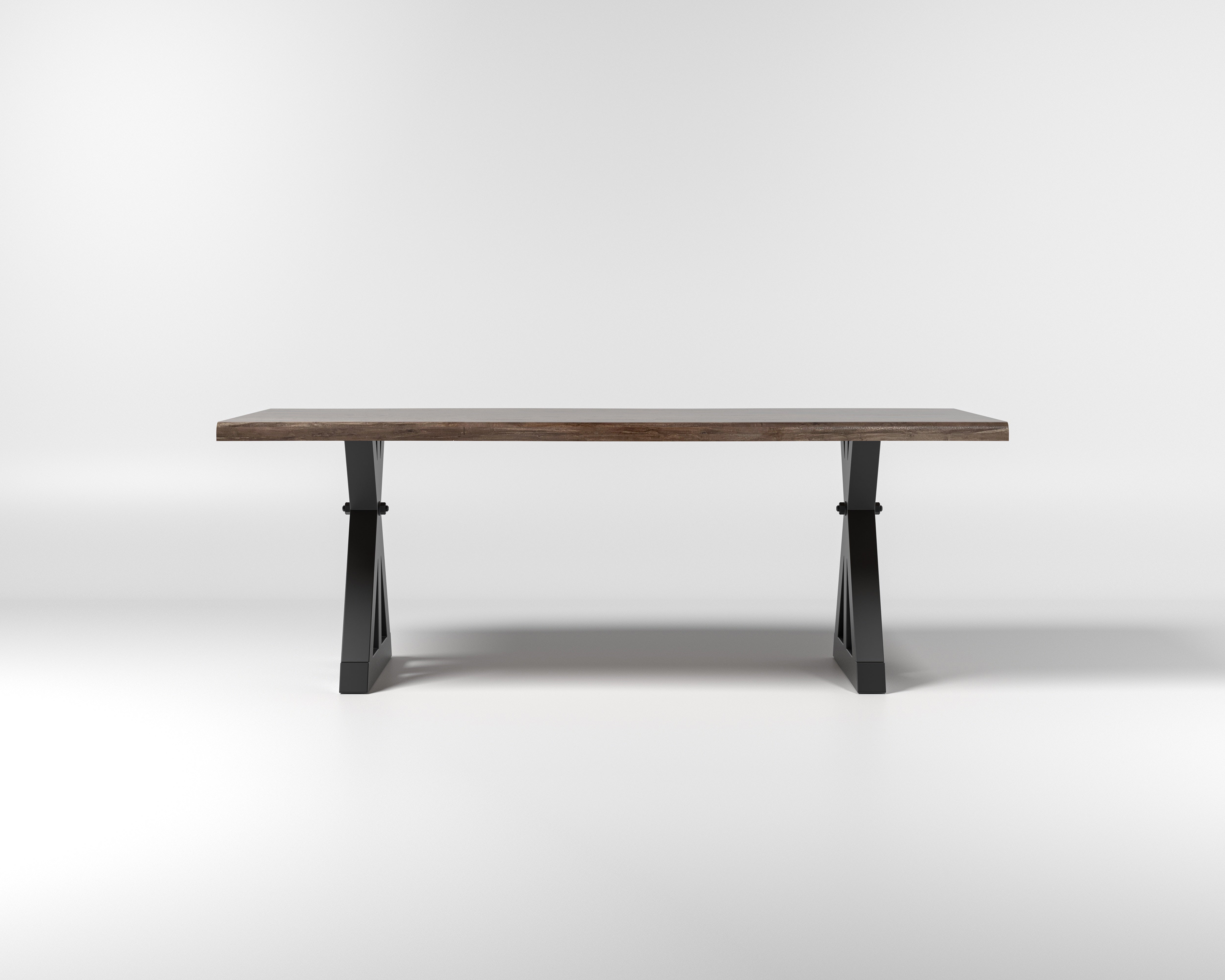 Nathan 84" Live Edge Dining Table - Tempest