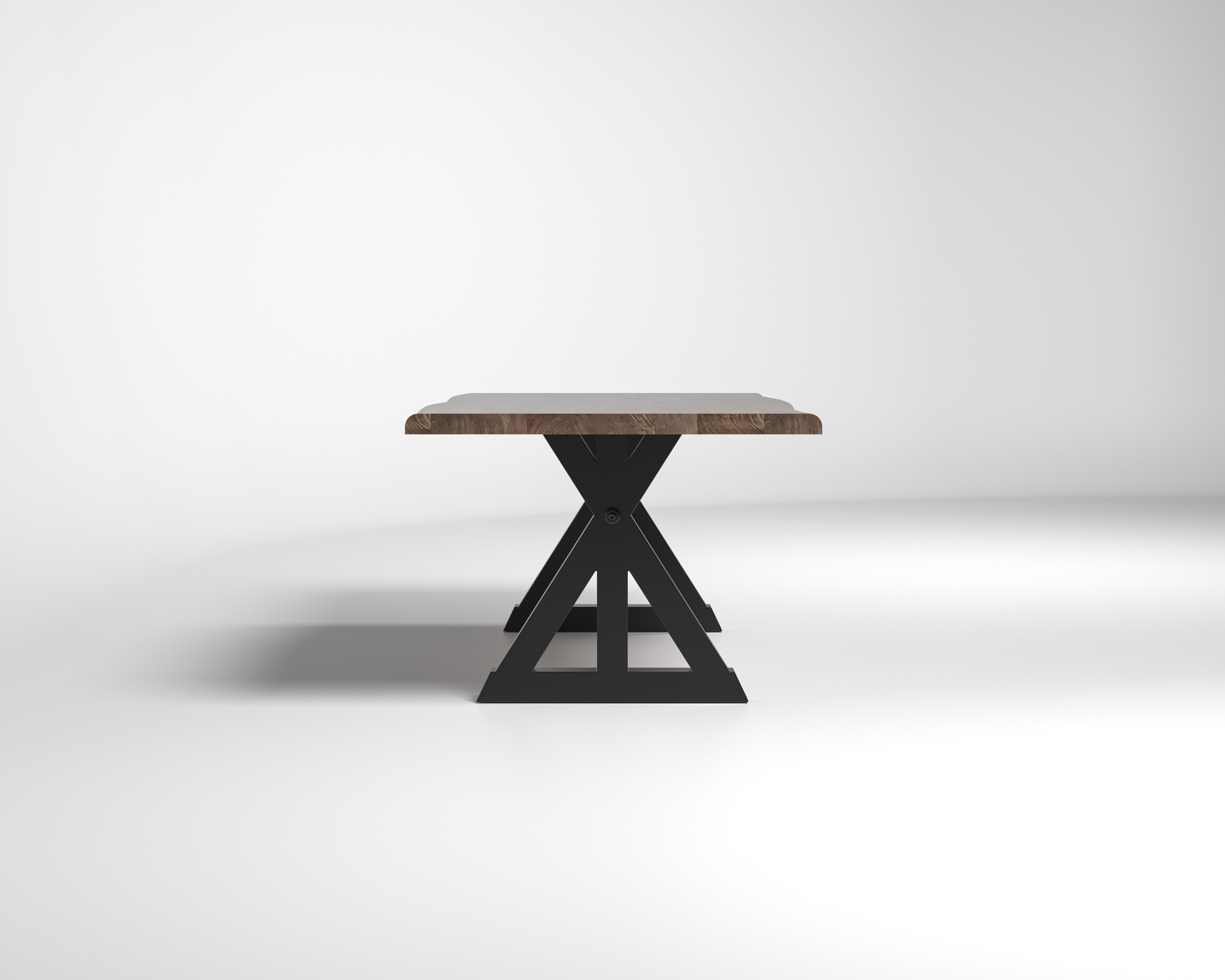 Nathan 84" Live Edge Dining Table - Tempest