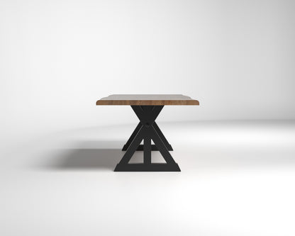 Nathan 96" Live Edge Dining Table - Woodland
