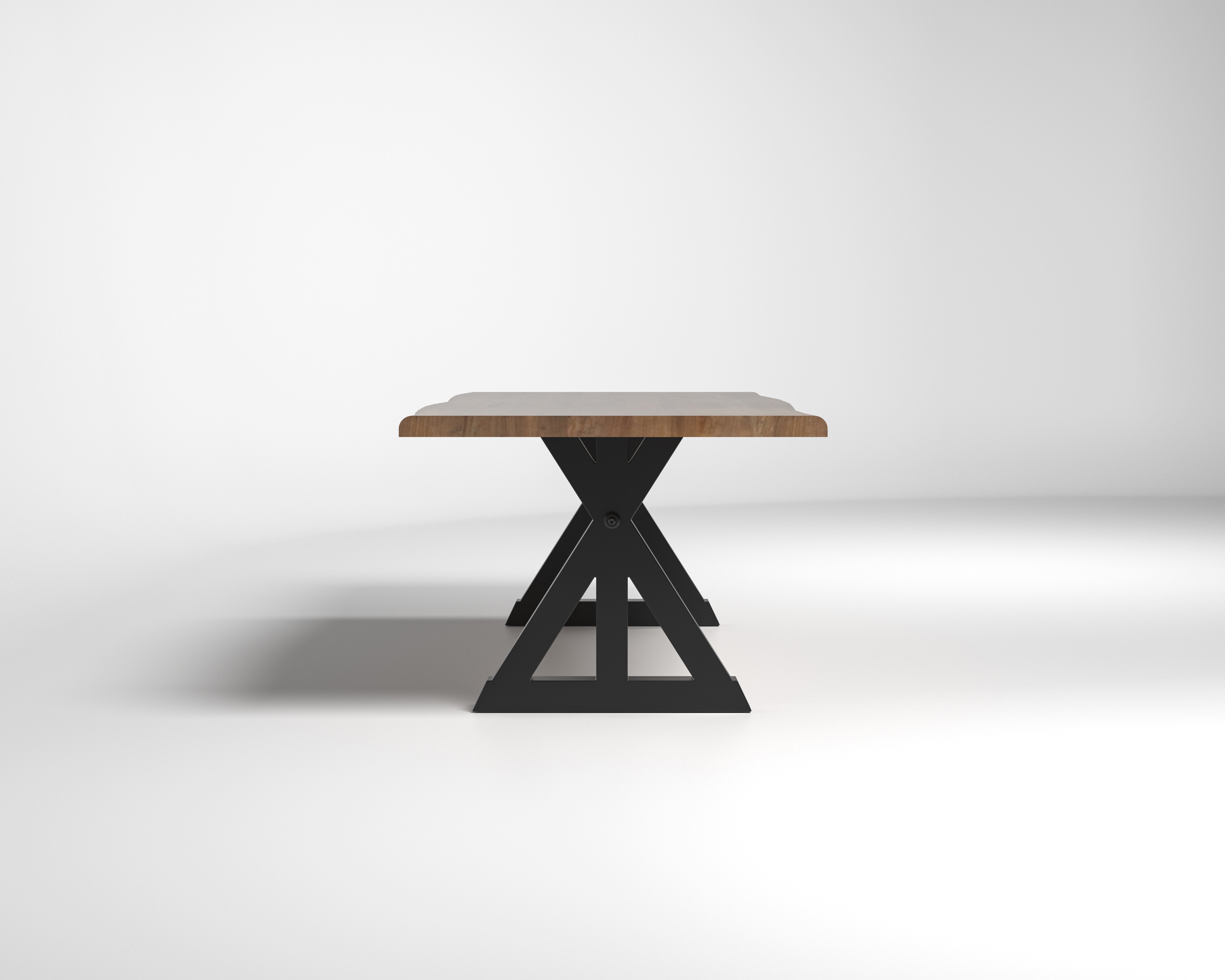 Nathan 96" Live Edge Dining Table - Woodland