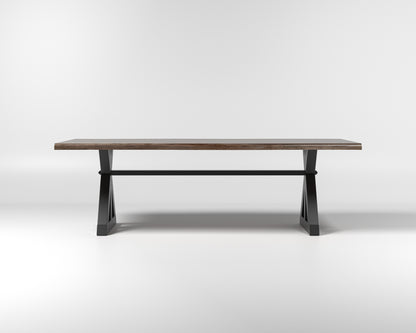 Nathan 96" Live Edge Dining Table - Tempest