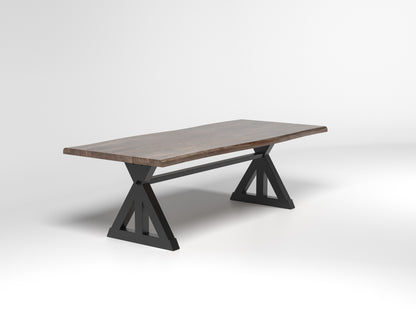 Nathan 96" Live Edge Dining Table - Tempest