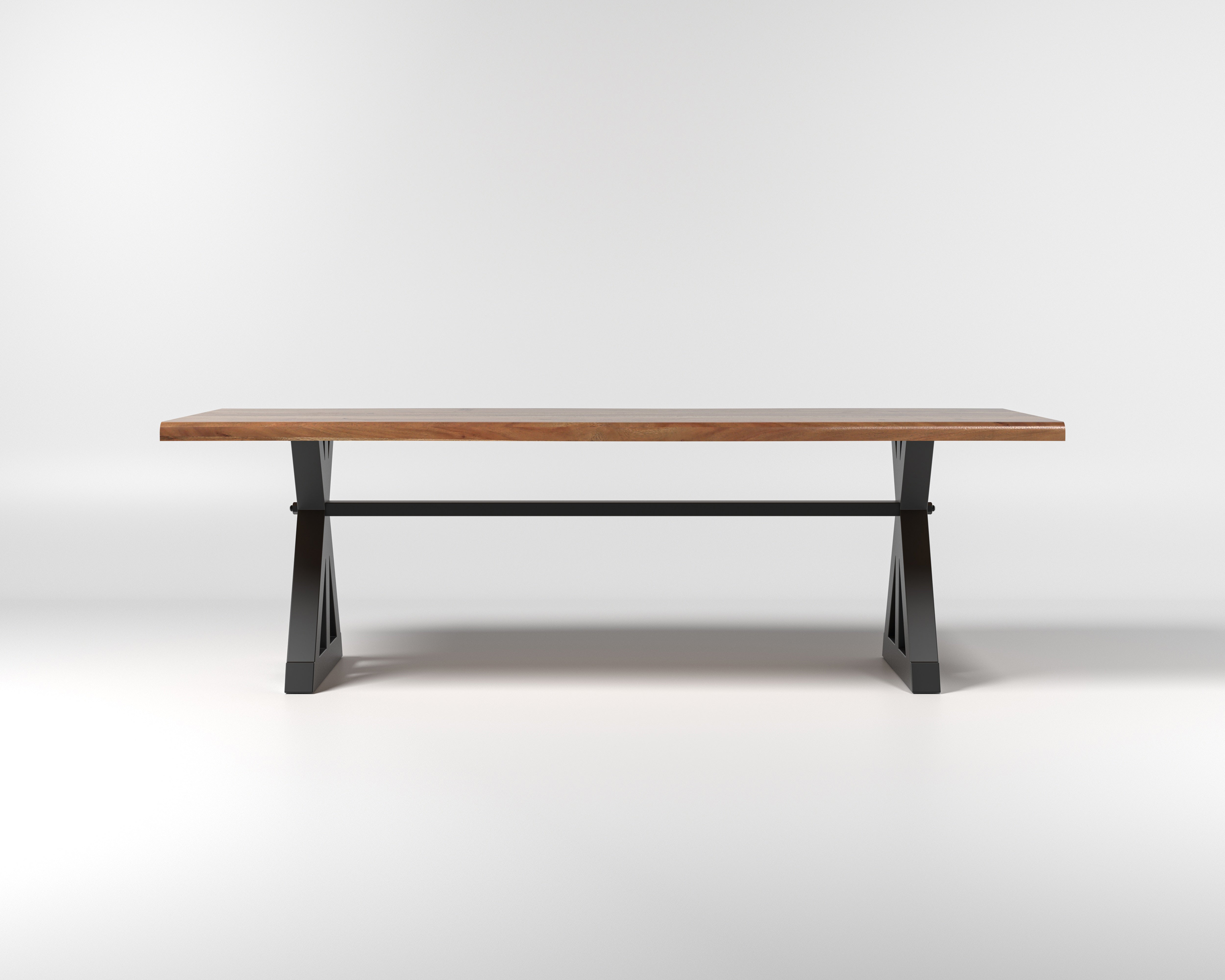 Nathan 96" Live Edge Dining Table - Honeycomb