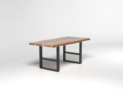 Nathan 72" Live Edge Dining Table - Honeycomb