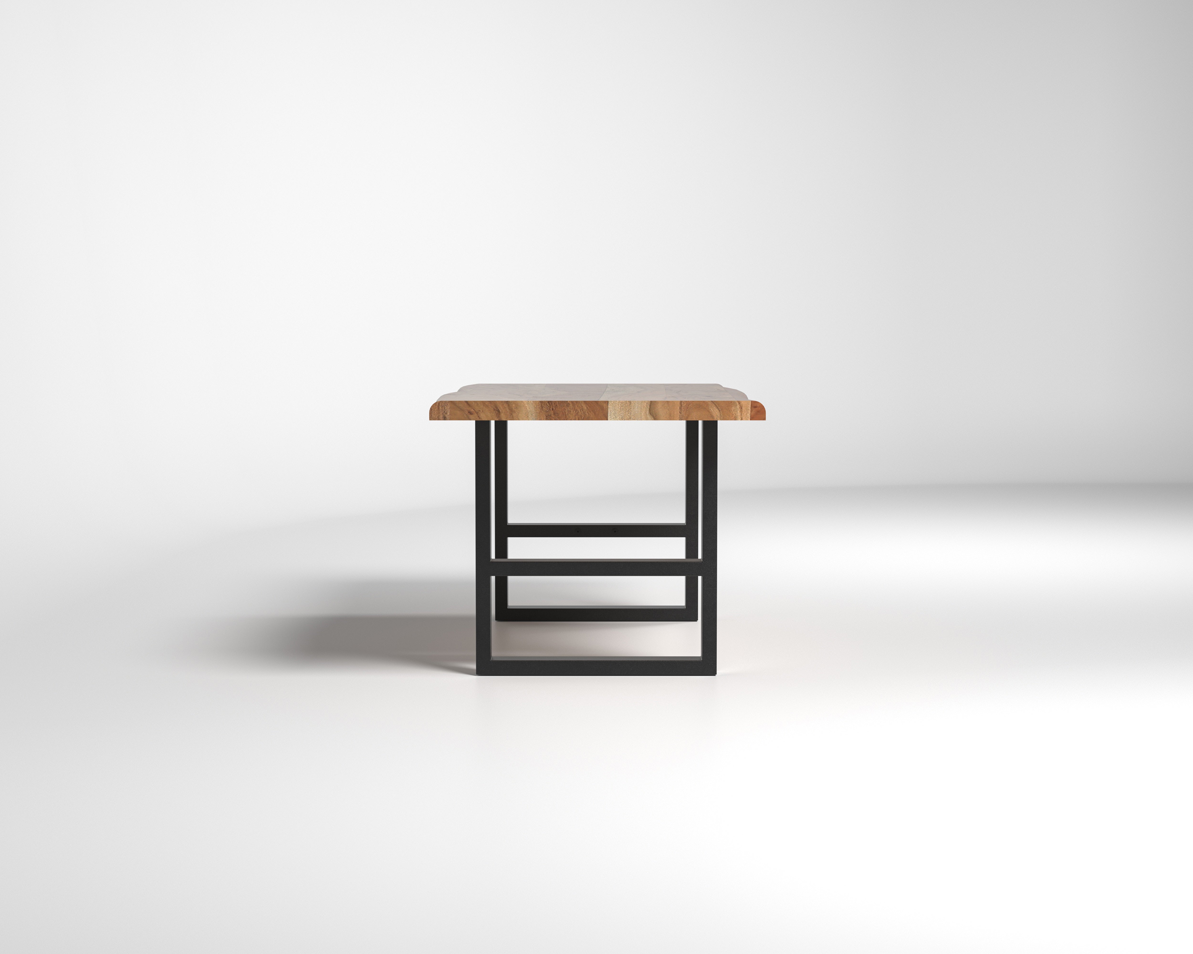Nathan 72" Live Edge Dining Table - Honeycomb
