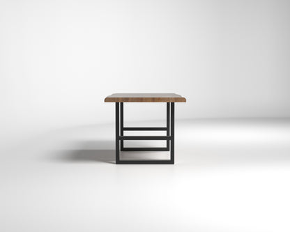Nathan 72" Live Edge Dining Table - Woodland