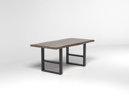 Nathan Acacia 72" Live Edge Dining Table - Tempest