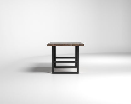 Nathan Acacia 72" Live Edge Dining Table - Tempest