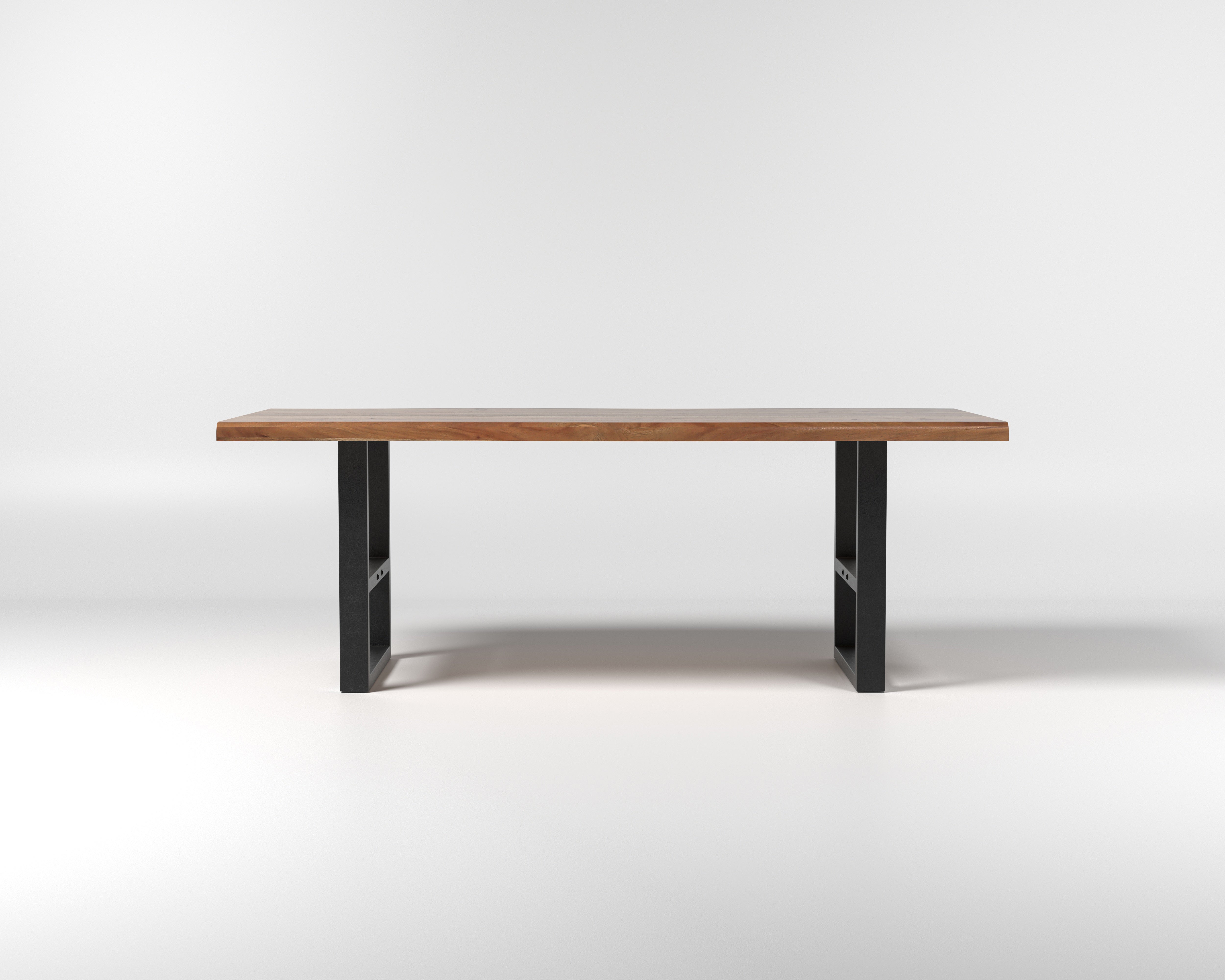 Nathan 84" Live Edge Dining Table - Honeycomb