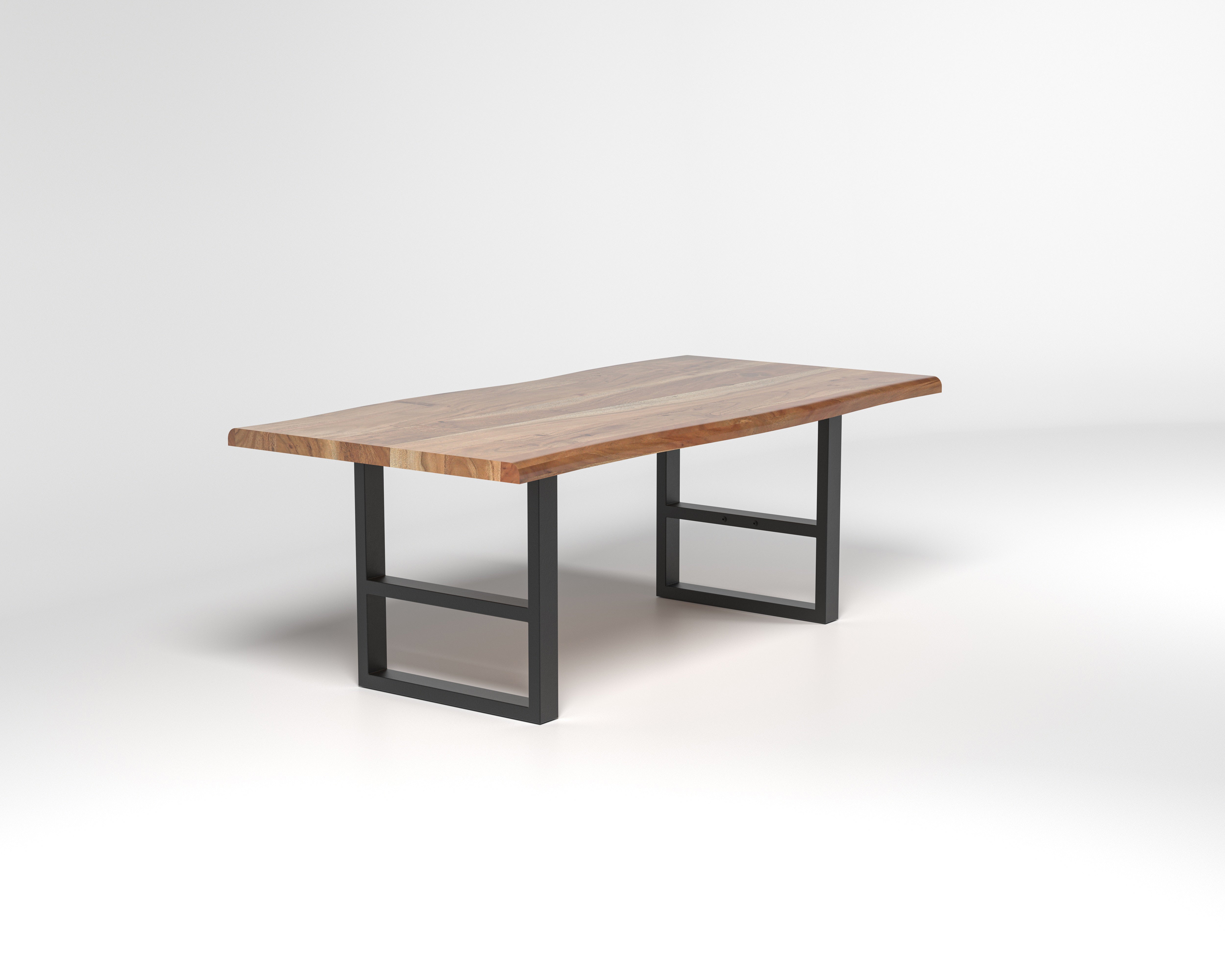 Nathan 84" Live Edge Dining Table - Honeycomb