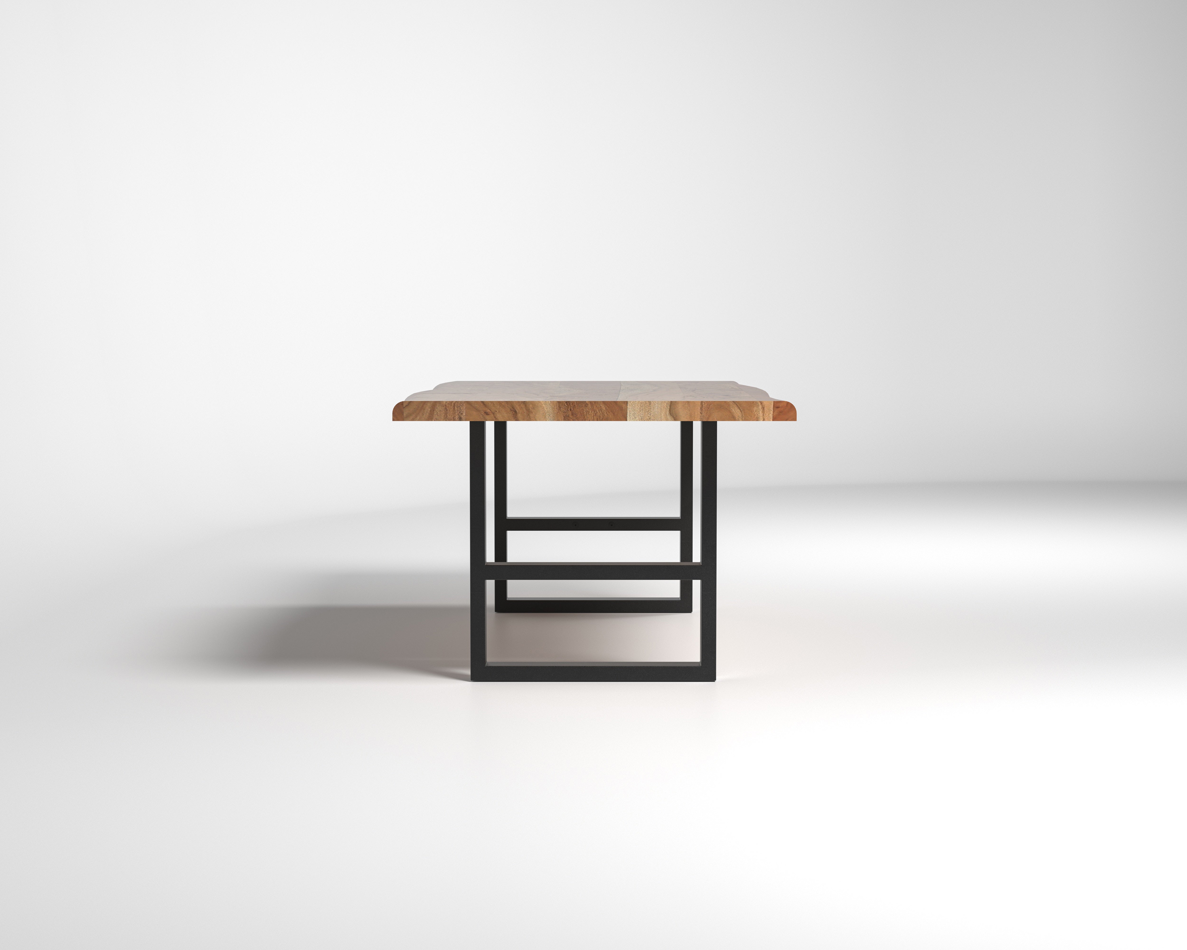 Nathan 84" Live Edge Dining Table - Honeycomb