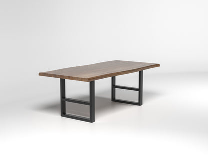 Nathan 84" Live Edge Dining Table - Woodland