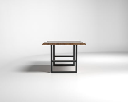 Nathan 84" Live Edge Dining Table - Woodland