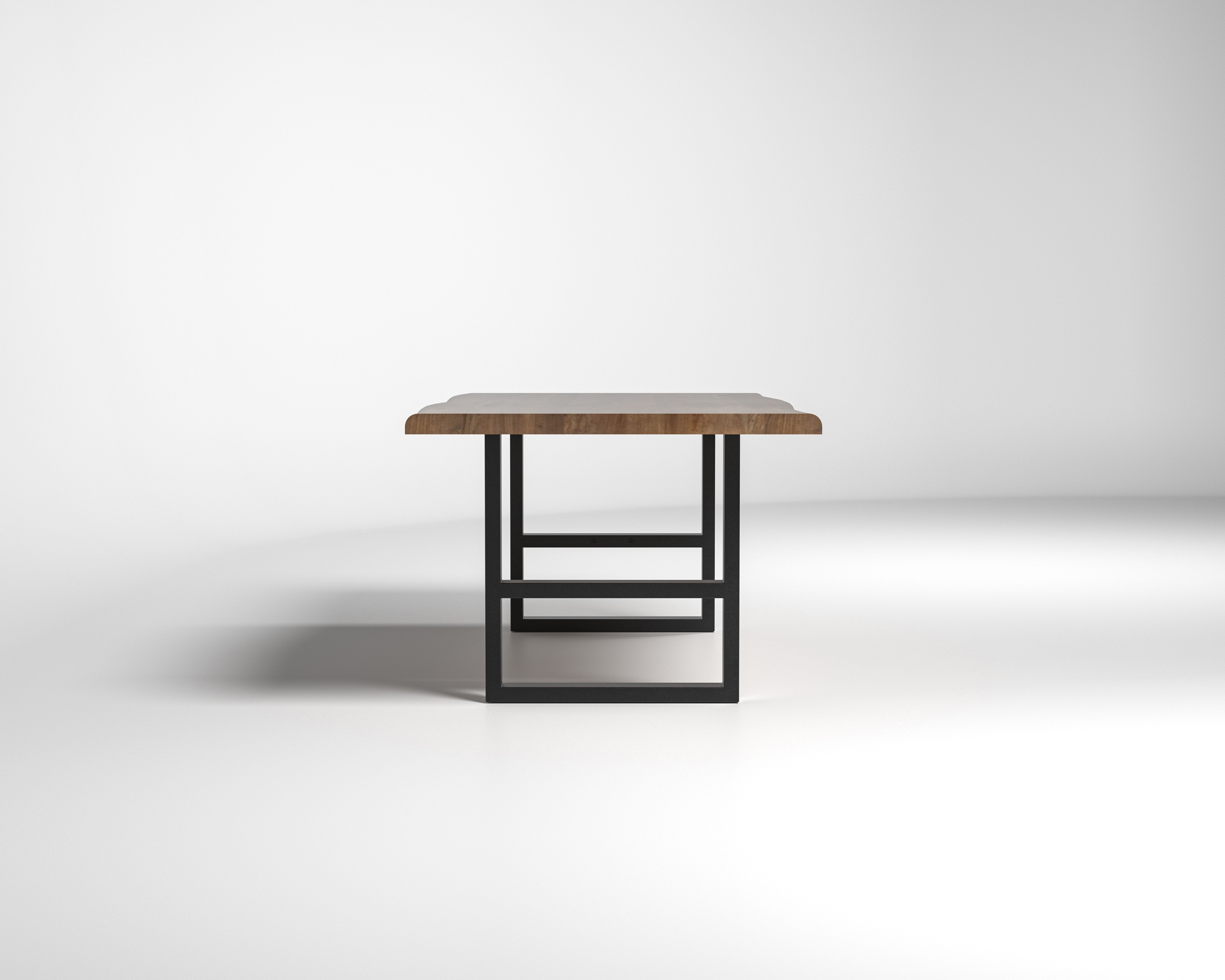Nathan 84" Live Edge Dining Table - Woodland