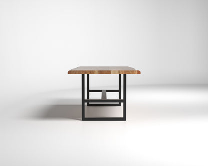 Nathan 96" Live Edge Dining Table - Honeycomb