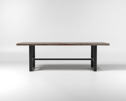 Nathan 96" Live Edge Dining Table - Tempest