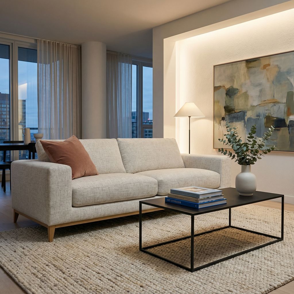 Drake 95" 2 Cushion Sofa - Sand