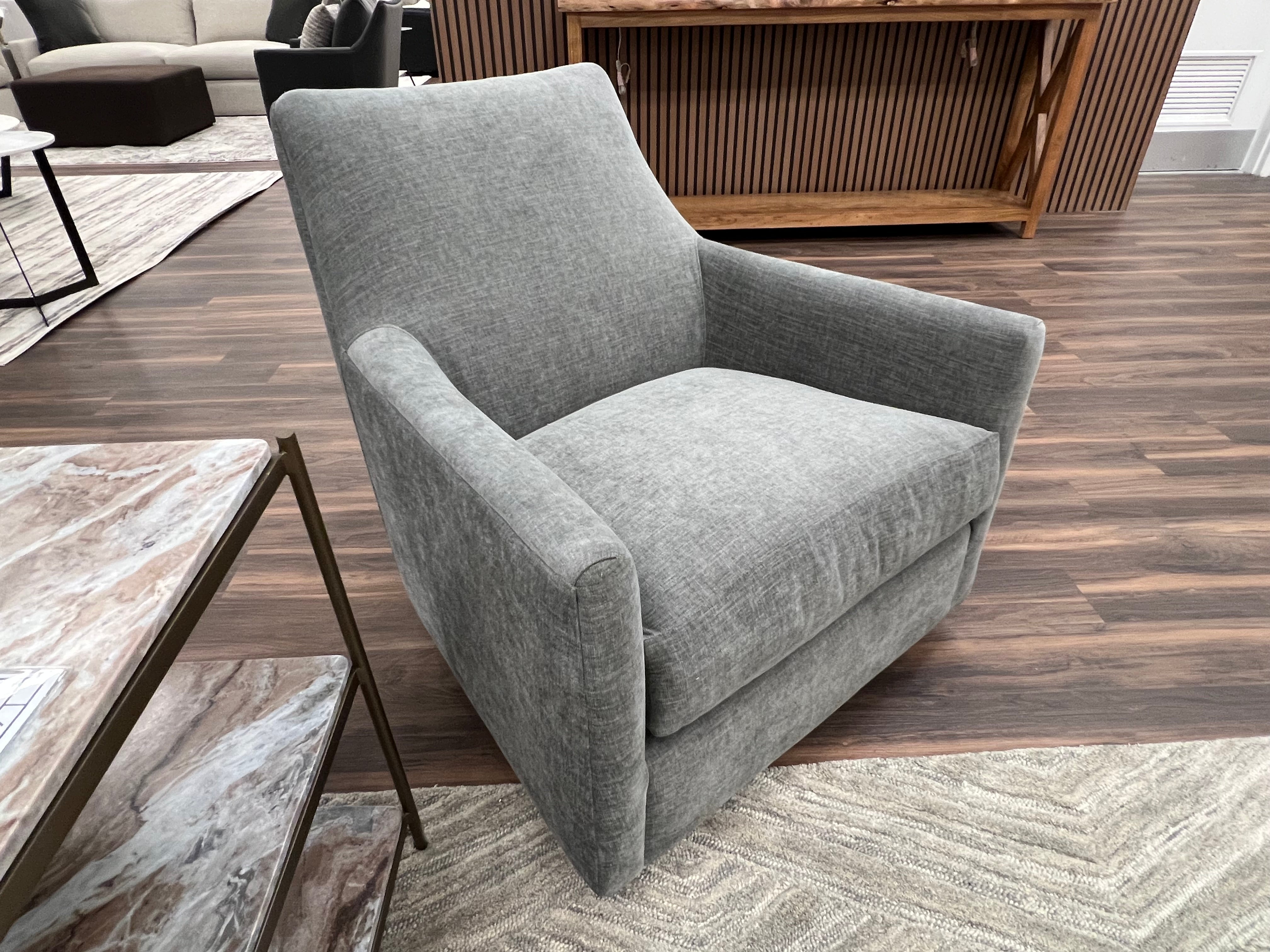 Willow 34" Express Ship Swivel Glider Chair - Performance Shale