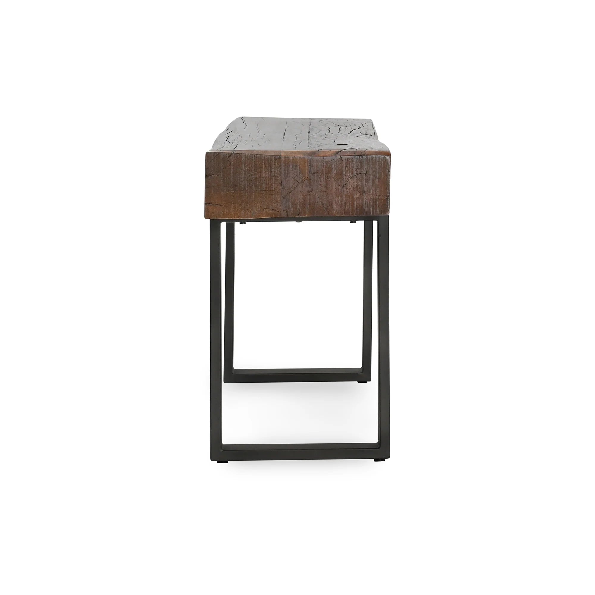 Dante 60" Oak Console Table - Wanut + Iron