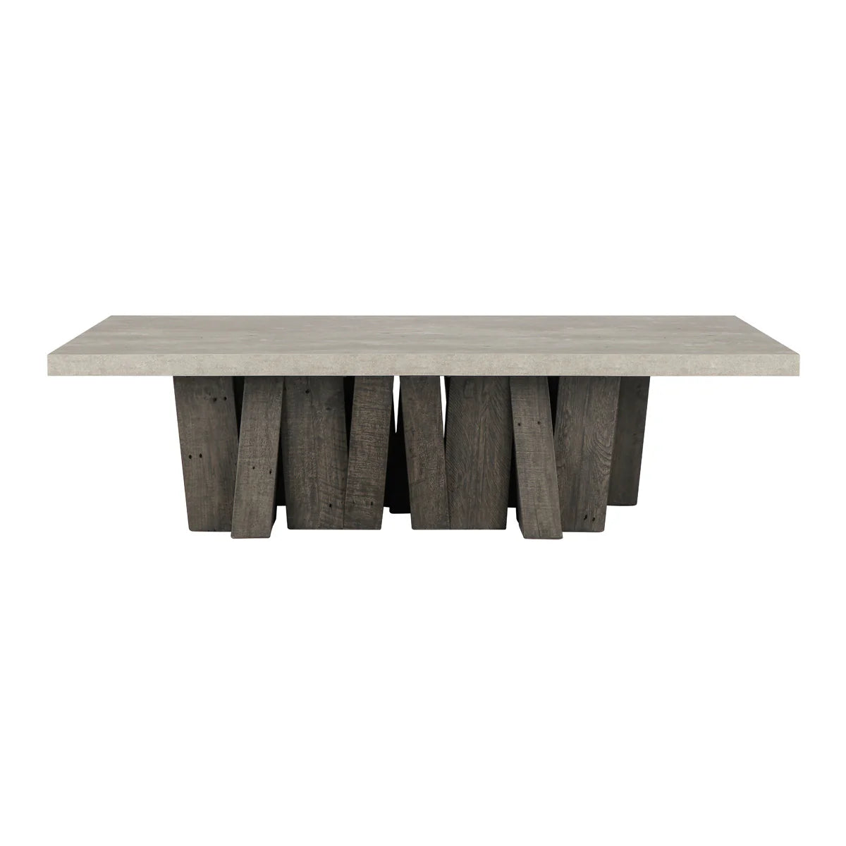 Kindra 66" Coffee Table - Olive Brown/Antique Gray