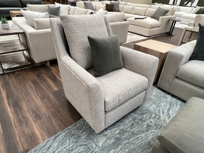 Hugo Express Ship 36" Swivel Glider Chair - Driftwood Mist