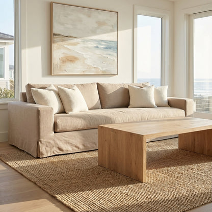 Edisto Express Ship 103" Bench Cushion Slip Cover Sofa