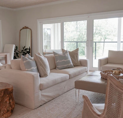 Edisto Express Ship 114" Bench Cushion Slip Cover Sofa