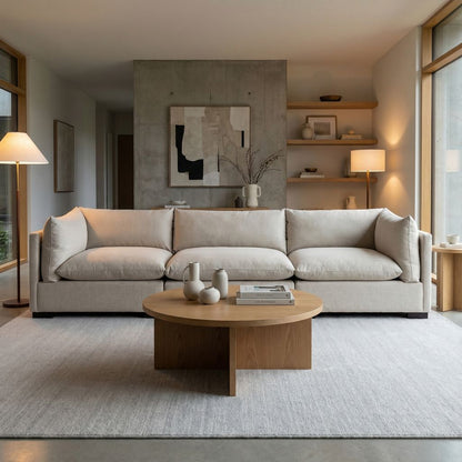 Elia 117" 3 Cushion Modular Sofa - Performance Moon