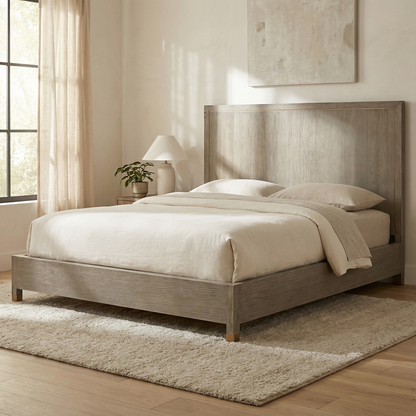 Elias 66" Queen Bed - Brushed Smoke