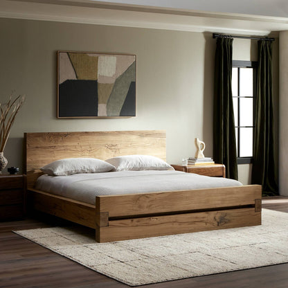Eliza 85" Reclaimed Oak King Bed - Natural