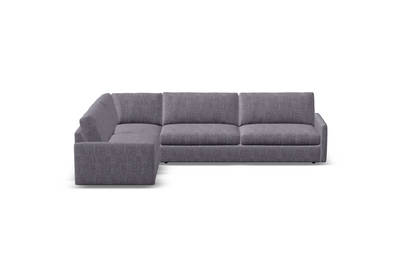 Ethan Quick Ship 107" x 103" 5 Trillium Cushion Sectional - Crypton Charcoal