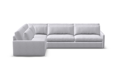 Ethan Luxe Express Ship 117" x 89" 5 Trillium Cushion Sectional + Kidney Pillow