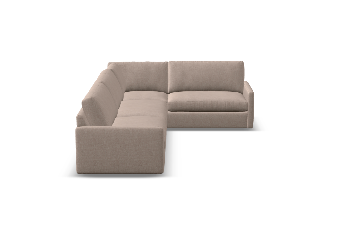 Ethan Quick Ship 131" x 89" 5 Trillium Cushion Sectional