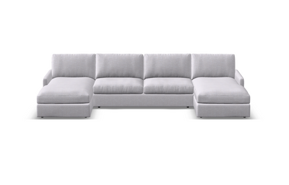 Ethan Express Ship 147" Trillium Cushion Dual Chaise Sectional