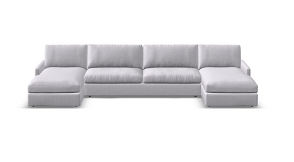 Ethan Express Ship 161" Trillium Cushion Dual Chaise Sectional