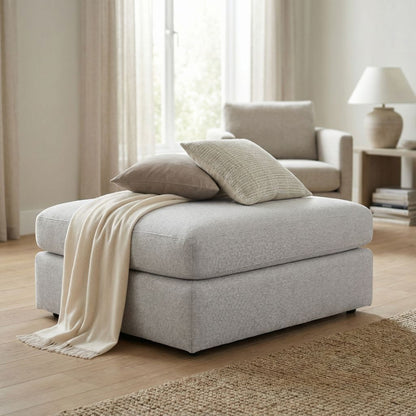 Ethan Express Ship 41" Trillium Cushion Ottoman