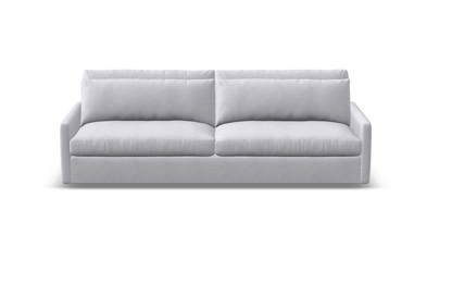 Ethan Luxe Express Ship 106" 2 Trillium Cushion Sofa + Kidney Pillow - Crypton Natural Linen