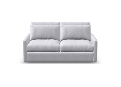 Ethan Luxe Express Ship 71" 2 Trillium Cushion Loveseat + Kidney Pillow - Crypton Natural Linen